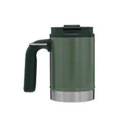 Stanley Classic Vacuum Steel Camp Mug 16oz Hammertone Green -Outdoor Camping Store 10 01693 009 3