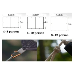 Adventurer Tanxianzhe Waterproof Awning Anti-tearing Sunshade Tarp Outdoor Camping Tan 20 Adventurer Tanxianzhe Waterproof Awning Anti-tearing Sunshade Tarp Outdoor Camping Tan -Outdoor Camping Store 10 be75dbe4 f49c 4ec7 a1c3 d4027e0246b5