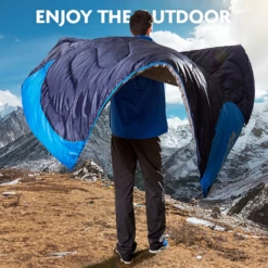 Hewolf Camping Sleeping Bag -Outdoor Camping Store 1607 blue 8