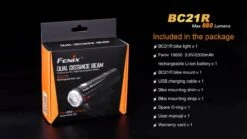 Fenix BC21R USB Rechargable Bicycle Light 880 Lumens -Outdoor Camping Store 17 BC21R 93185.1450900824