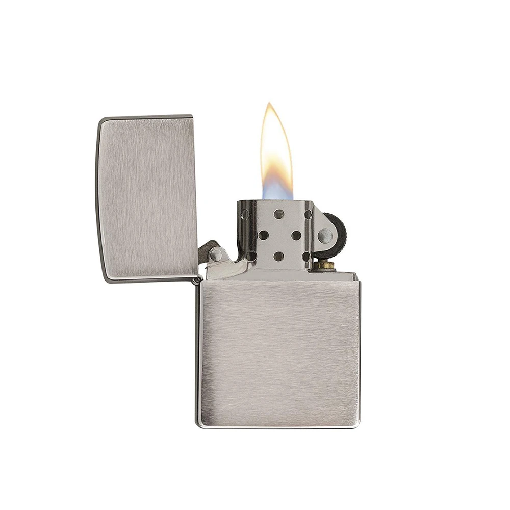 Zippo 200pl Pipe Brushed Chrome - Refillable Windproof Lighter 2 Zippo 200pl Pipe Brushed Chrome - Refillable Windproof Lighter - Image 2