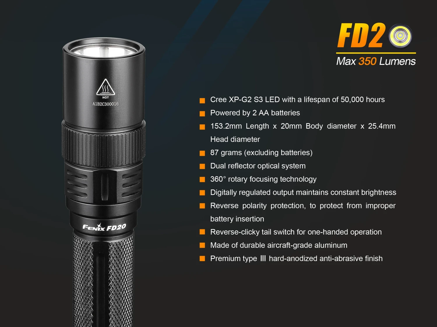 Fenix FD20 LED Flashlight 4 Fenix FD20 LED Flashlight - Image 4