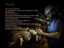 Fenix WT20R XP-G2 S2 Multi-Functional Work LED Flashlight -Outdoor Camping Store 20196514055844002