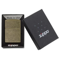 Zippo 201FB Antique Brass - Refillable Windproof Lighter -Outdoor Camping Store 201FB 2