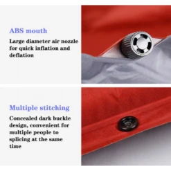 Hewolf Inflatable Mat Orange - Single/Double -Outdoor Camping Store 222