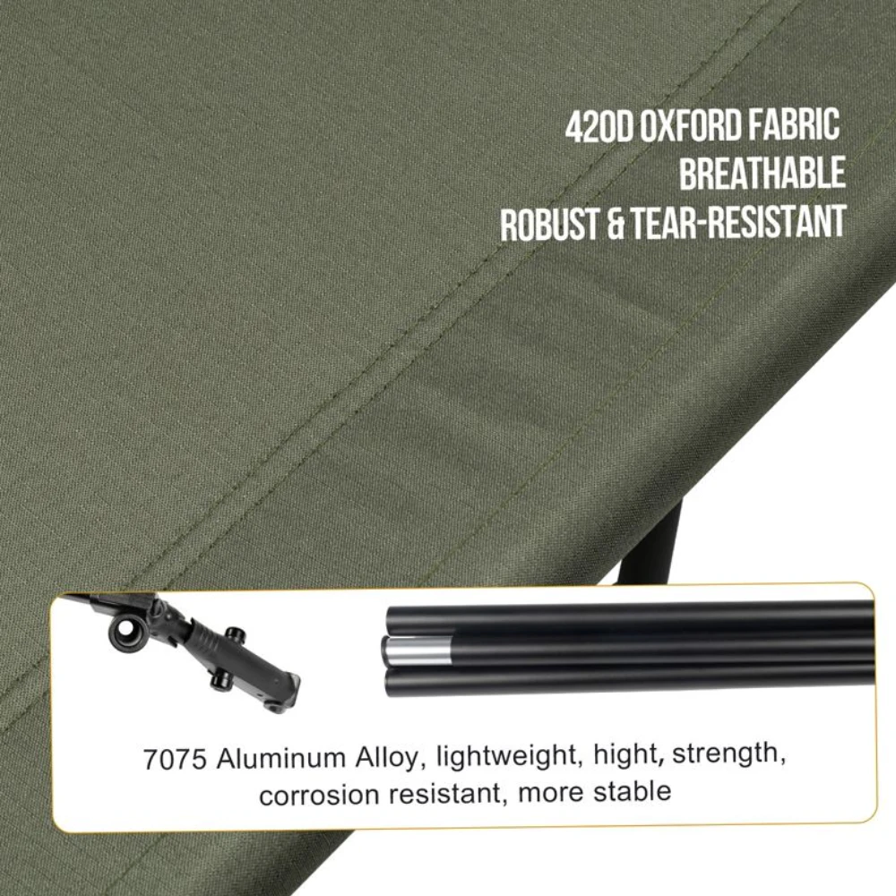 OneTigris Outdoor Foldable Camp Bed - Ranger Green 5 OneTigris Outdoor Foldable Camp Bed - Ranger Green - Image 5