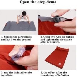 Hewolf Inflatable Mat Orange - Single/Double -Outdoor Camping Store 333