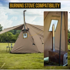 OneTigris Roc Shield Bushcraft Tent TC Version - Ranger Green -Outdoor Camping Store 3 7f28cd69 9a99 413b 9aad 221c45159f64