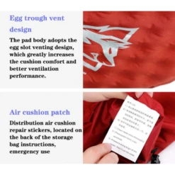 Hewolf Inflatable Mat Orange - Single/Double -Outdoor Camping Store 444