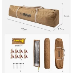 Adventurer Tanxianzhe Waterproof Awning Anti-tearing Sunshade Tarp Outdoor Camping Tan 16 Adventurer Tanxianzhe Waterproof Awning Anti-tearing Sunshade Tarp Outdoor Camping Tan -Outdoor Camping Store 4 5cb3d779 003a 4e5d 8477 d1c1efada5c5