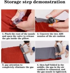 Hewolf Inflatable Mat Orange - Single/Double -Outdoor Camping Store 55 3