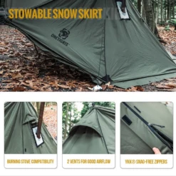 OneTigris Roc Shield Bushcraft Tent TC Version - Ranger Green -Outdoor Camping Store 5 519e8a40 41e6 409c 876e 608342ba6b9f