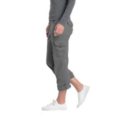 Kuhl W's Kontra Cargo Pant - Carbon 5 Kuhl W's Kontra Cargo Pant - Carbon -Outdoor Camping Store 6065 splas roll up carbon rolled side cc pdp photo