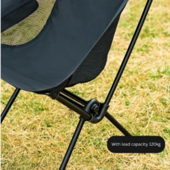 KZM Schwyz High Lightweight Chair Black -Outdoor Camping Store 6 6c90fd6b 8dd1 43b8 83ae 67ec12825b8a