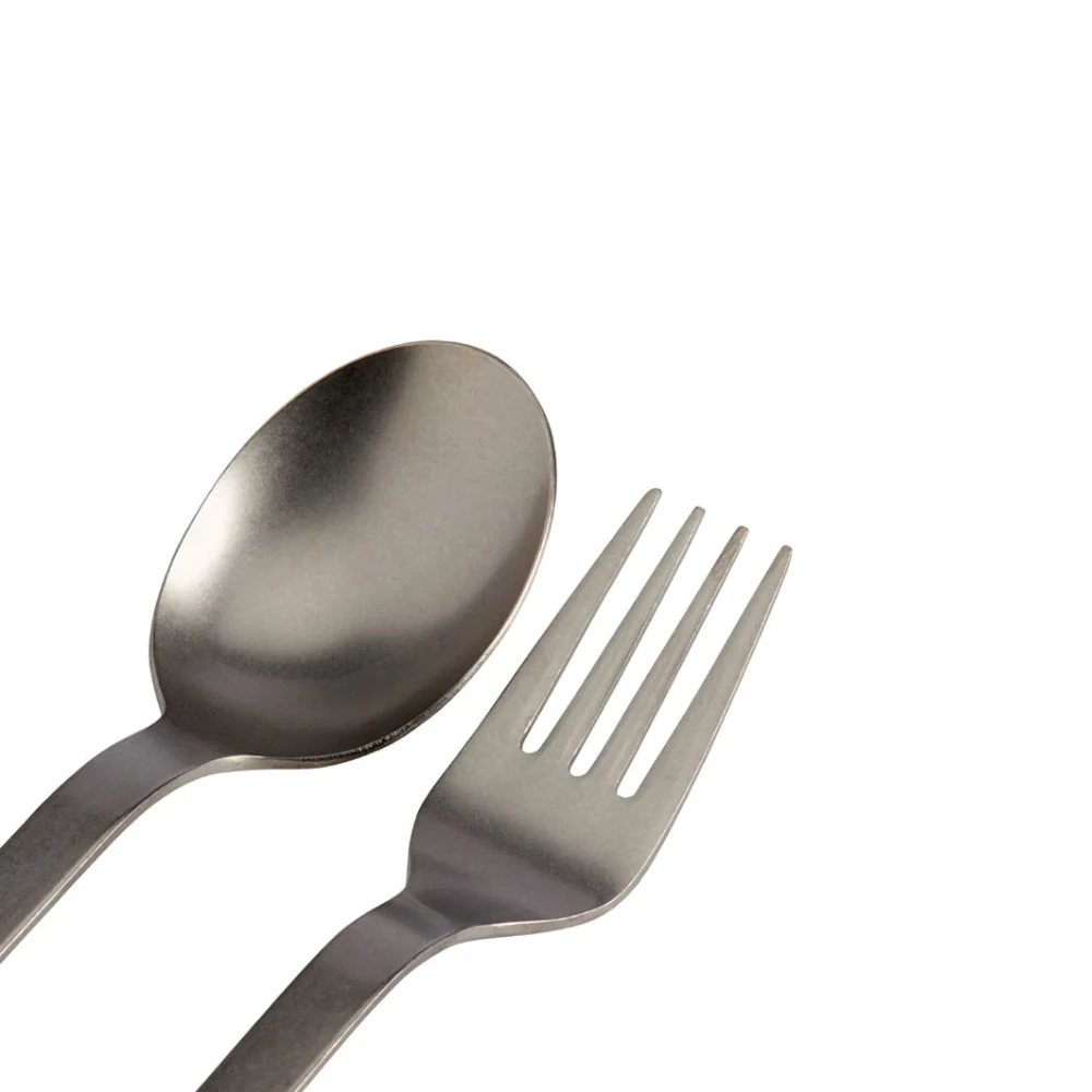 Snow Peak Titanium Fork & Spoon Set 2 Snow Peak Titanium Fork & Spoon Set - Image 2