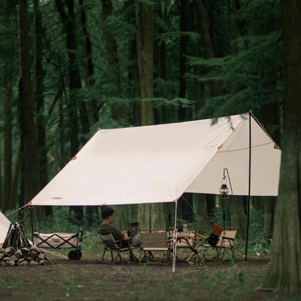 Adventurer Tanxianzhe Waterproof Awning Anti-tearing Sunshade Tarp Outdoor Camping Tan 10 Adventurer Tanxianzhe Waterproof Awning Anti-tearing Sunshade Tarp Outdoor Camping Tan - Image 10