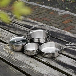 Ace Camp Stainless Steel Cooking Set -Outdoor Camping Store 77a7d4b2f07016200a8604f7e1c4231d