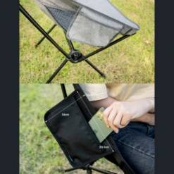 KZM Schwyz High Lightweight Chair Black -Outdoor Camping Store 8 1a5a787d 8397 4d30 8af5 d7a39d79766e