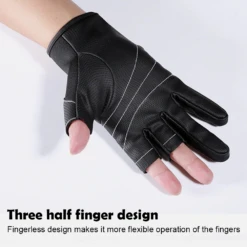 Kyncilor 3 Fingers Resistance Leather Gloves -Outdoor Camping Store A0062 9