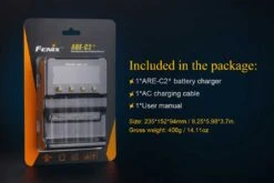 Fenix ARE-C2+ 4-Slot Charger (EURO) -Outdoor Camping Store ARE C1plus battery charger included 1
