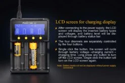 Fenix ARE-C2+ 4-Slot Charger (EURO) -Outdoor Camping Store ARE C2plus battery charger included