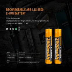 Fenix ARE-X11 Charger + ARB-L18 Battery (3500mAH) -Outdoor Camping Store ARE X11 9