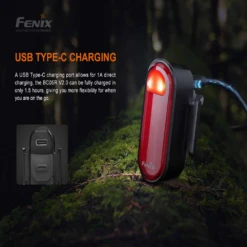 Fenix BC05R V2.0 Rechargeable Bike Tail Light -Outdoor Camping Store BC05RV2.0 12