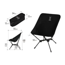 DoD Compact Chair -Outdoor Camping Store C1 591 BK 3