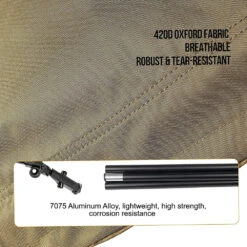 OneTigris Outdoor Foldable Camp Bed - Coyote Brown 13 OneTigris Outdoor Foldable Camp Bed - Coyote Brown -Outdoor Camping Store CE ZDC01 CB 05