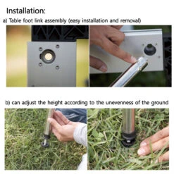 Snow Peak Snow IGT Low Height Leg Set 9 Snow Peak Snow IGT Low Height Leg Set -Outdoor Camping Store CK 112 installation