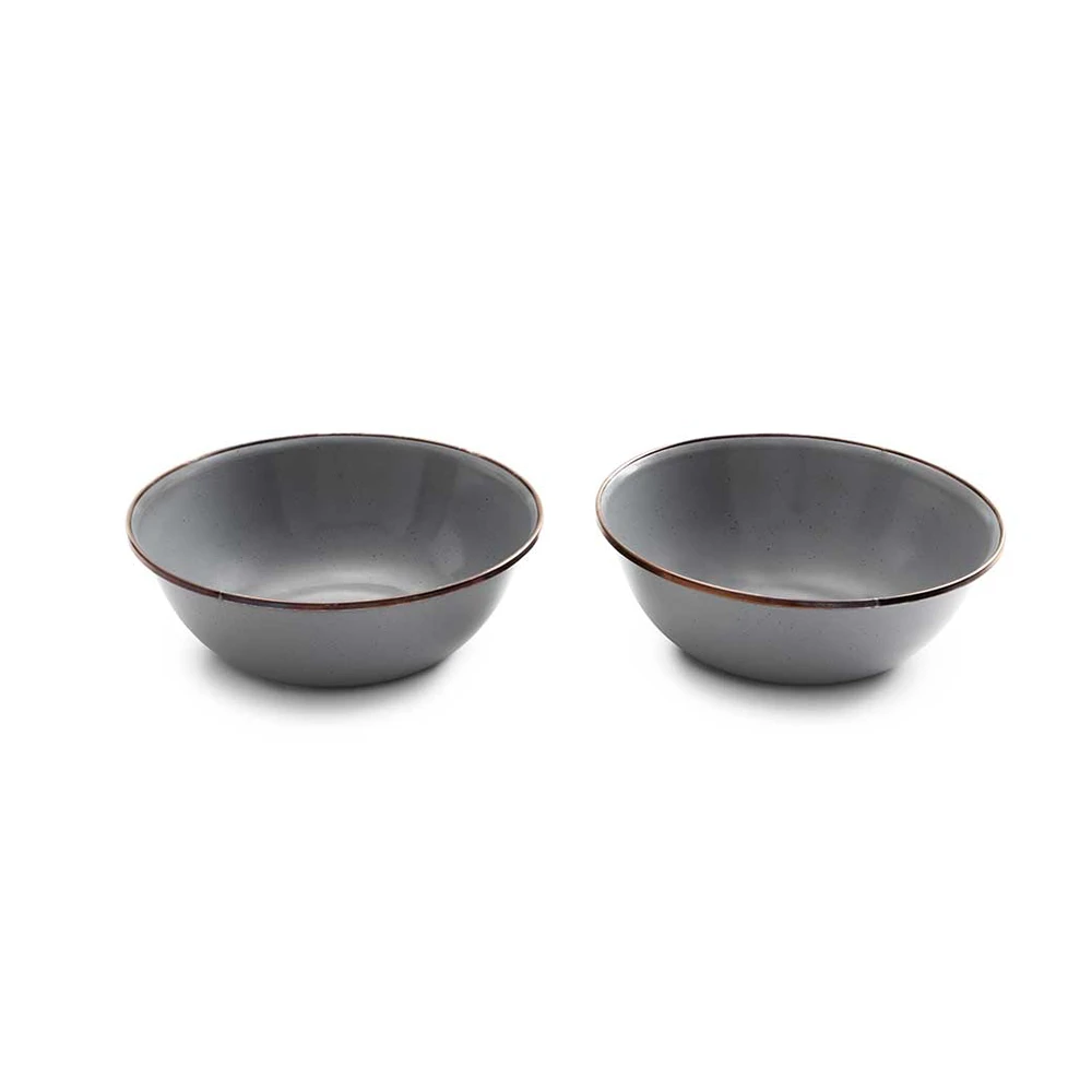 Barebones Enamel Bowl - Set Of 2 7 Barebones Enamel Bowl - Set Of 2 - Image 7