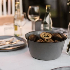 Barebones Enamel Mixing Bowl Slate - Set Of 2 9 Barebones Enamel Mixing Bowl Slate - Set Of 2 -Outdoor Camping Store CKW 378 06