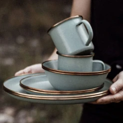 Barebones Enamel Bowl - Set Of 2 24 Barebones Enamel Bowl - Set Of 2 -Outdoor Camping Store CKW 425 03