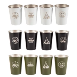 Camp Leader 4 Pcs Stainless Steel Cup - Green 8 Camp Leader 4 Pcs Stainless Steel Cup - Green -Outdoor Camping Store CL01 WHT 03 41132789 260a 47c0 a775 b1d31267ff60
