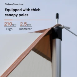 Adventurer Tanxianzhe Waterproof Awning Anti-tearing Sunshade Tarp Outdoor Camping Tan 17 Adventurer Tanxianzhe Waterproof Awning Anti-tearing Sunshade Tarp Outdoor Camping Tan -Outdoor Camping Store CLEARANCEADVENTURER