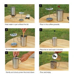 Snow Peak Titanium Café Press 3cups -Outdoor Camping Store CS 111 Instructions