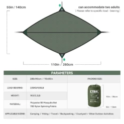 Etrol Bat Hammock -Outdoor Camping Store DC SJ Ge1 08