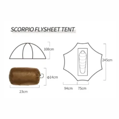Thous Winds Scorpio Flysheet Tent -Outdoor Camping Store Dimension b95a127c de5f 4560 a89b f6d0601dcdb2