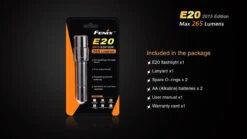 Fenix E20 XP-E2 LED Flashlight (2015 EDITION) -Outdoor Camping Store E202015 15 E 02507 78159.1443050098