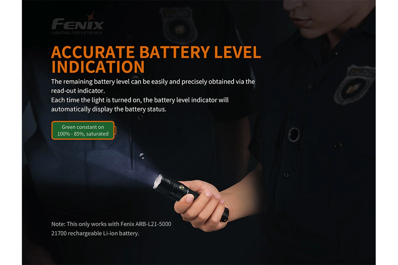 Fenix PD36R Luminus SST40 LED Flashlight Black 3 Fenix PD36R Luminus SST40 LED Flashlight Black - Image 3