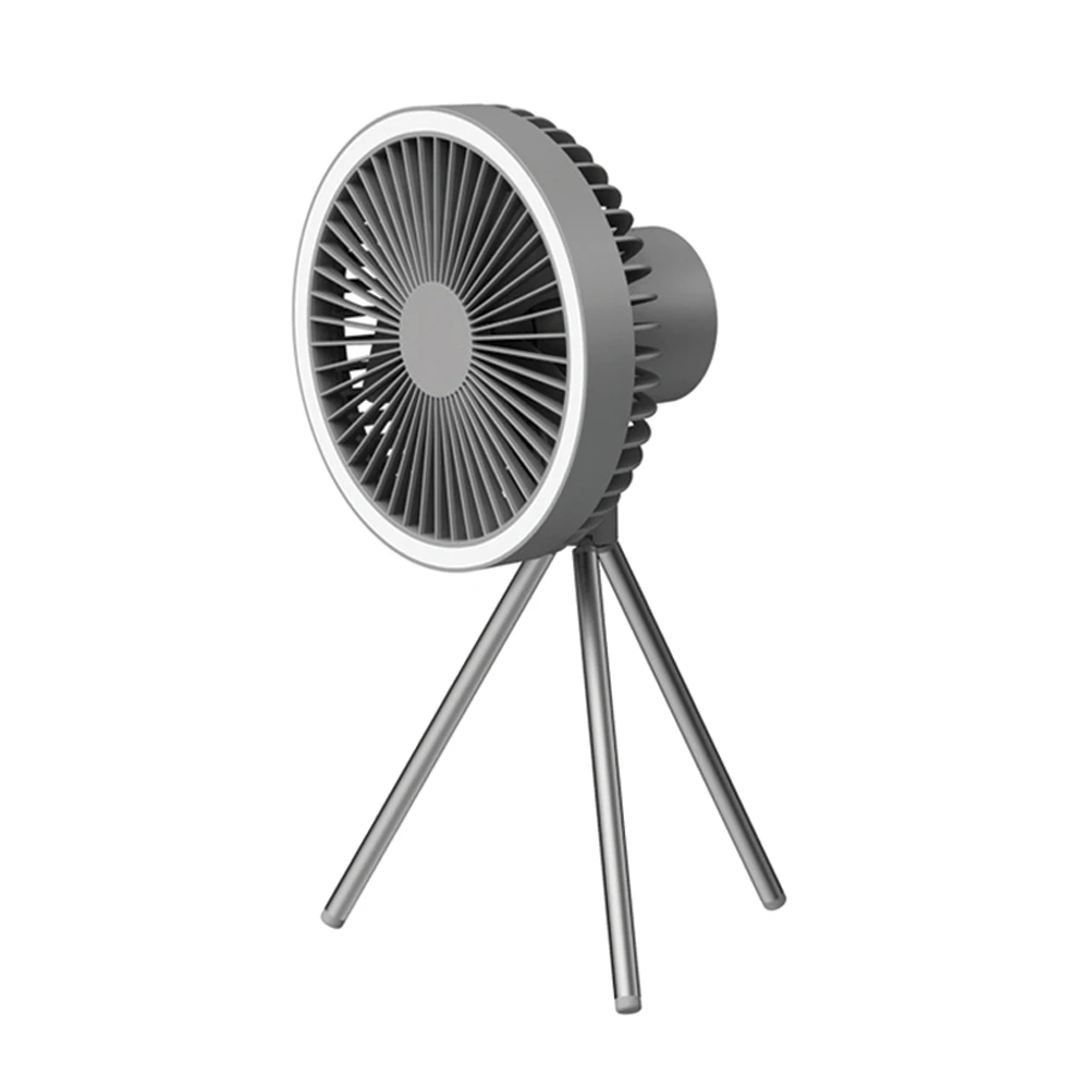 Tripod Fan With White Ring Light USB Rechargeable 1 Tripod Fan With White Ring Light USB Rechargeable