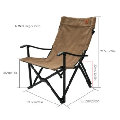 Campingmoon Foldable Camping Chair 12 Campingmoon Foldable Camping Chair -Outdoor Camping Store F 1003C CF 3