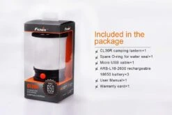 Fenix CL30R Camping Lantern -Outdoor Camping Store Fenix CL30R Lantern included items