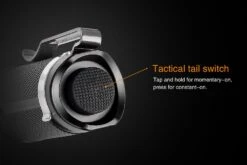 Fenix PD25 XP-L LED Flashlight Black -Outdoor Camping Store Fenix PD25 Flashlight Tail Switch