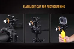 Fenix SD11 XM-L2 U2 Diving Photographic Light -Outdoor Camping Store Fenix SD11 Diving Flashlight camera clip