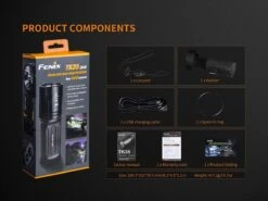 Fenix TK35 UE LED Flashlight 2018 Edition -Outdoor Camping Store Fenix TK35 2018 Flashlight included