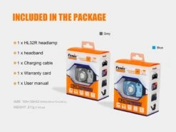 Fenix HL32R LED Headlamp 600 Lumen 11 Fenix HL32R LED Headlamp 600 Lumen -Outdoor Camping Store HL32R Headlamp package