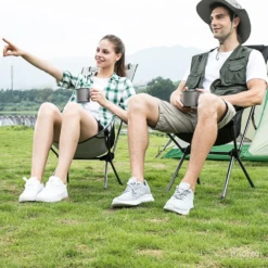 Hewolf Space Medium Aluminum Alloy Foldable Chair -Outdoor Camping Store HW J2049 BLK 4