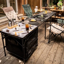 KZM Union Iron Mesh Cabinet 2 Folding Table -Outdoor Camping Store K20T3U004 5 600x600 fa5f8b1a 7e53 440c a693 7a5e3b08ebcf