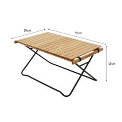 KZM Winsome Wood Roll Up Table -Outdoor Camping Store K20T3U014 6